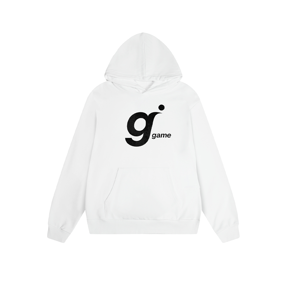 Solid Color Hoodie G Game Logo Graphic Print Oversized Pullover Sweatshirt Casual Daily Streetwear Feel lives