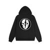 Solid Color Hoodie Skull Lightning Bolt Circle Graphic Print Oversized Pullover Sweatshirt Casual Daily Streetwear Feel lives