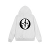 Solid Color Hoodie Skull Lightning Bolt Circle Graphic Print Oversized Pullover Sweatshirt Casual Daily Streetwear Feel lives