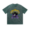Vintage Washed T-Shirt Be Fearless Skull Flame Graphic Print Casual Daily Streetwear Feel lives