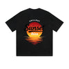 Solid Color T-Shirt Chillout Sunset Ibiza Beach Ocean Text Graphic Print Casual Daily Streetwear Feel lives