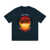 Solid Color T-Shirt Chillout Sunset Ibiza Beach Ocean Text Graphic Print Casual Daily Streetwear Feel lives