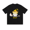 Solid Color T-Shirt Balut Cute Chick Egg Hatching Cartoon Graphic Print Casual Daily Streetwear Feel lives