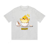 Solid Color T-Shirt Balut Cute Chick Egg Hatching Cartoon Graphic Print Casual Daily Streetwear Feel lives