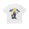 Solid Color T-Shirt Not Basic Skateboard Boy Cartoon Character Graphic Print Casual Daily Streetwear Feel lives
