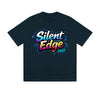 Solid Color T-Shirt Silent Edge Unlit Colorful Graffiti Text Graphic Print Casual Daily Streetwear Feel lives