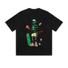 Solid Color T-Shirt Boom Skateboard Snake Skull Street Cartoon Graphic Print Casual Daily Streetwear Feel lives