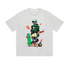 Solid Color T-Shirt Boom Skateboard Snake Skull Street Cartoon Graphic Print Casual Daily Streetwear Feel lives