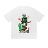 Solid Color T-Shirt Boom Skateboard Snake Skull Street Cartoon Graphic Print Casual Daily Streetwear Feel lives
