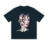 Solid Color T-Shirt Abstract Face Art Colorful Portrait Graphic Print Casual Daily Streetwear Feel lives