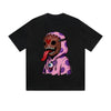Solid Color T-Shirt Monster Hoodie Purple Drip Cartoon Graphic Print Casual Daily Streetwear Feel lives