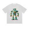 Einfarbiges T-Shirt Retro-Roboter Steampunk Mechanisch Cartoon Grafikdruck Lässige Alltagsmode Streetwear Feel lives