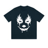 Solid Color T-Shirt Flame Eyes Clown Face Drip Gothic Graphic Print Casual Daily Streetwear Feel lives