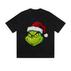 Solid Color T-Shirt Grinch Santa Hat Christmas Holiday Cartoon Graphic Print Casual Daily Streetwear Feel lives