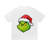 Solid Color T-Shirt Grinch Santa Hat Christmas Holiday Cartoon Graphic Print Casual Daily Streetwear Feel lives