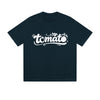 Solid Color T-Shirt Tomato Vine Text Graphic Print Casual Daily Streetwear Feel lives